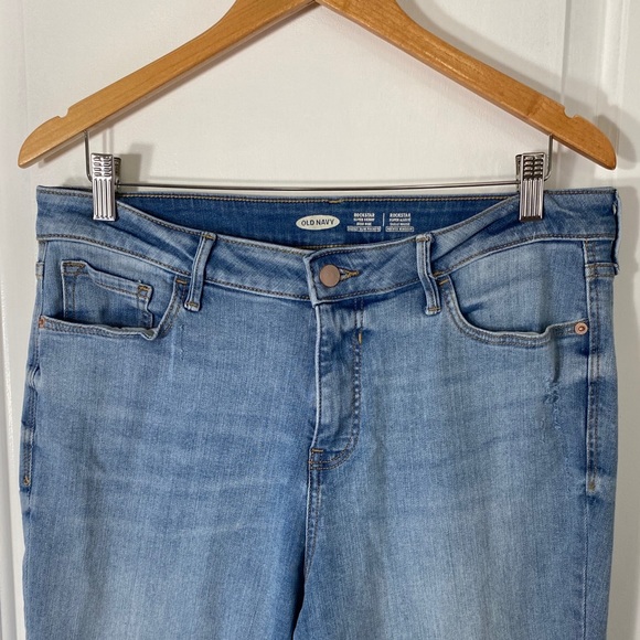 Old Navy Lightly Distressed Blue Jeans - Picture 2 of 6